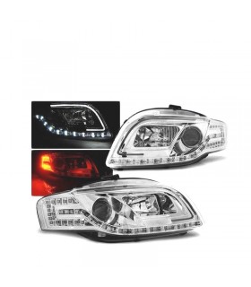 ML FAROS TUBE-LIGHT AUDI A4 B7 04-08 CROMADOS INTERMITENTES LED R011302C1