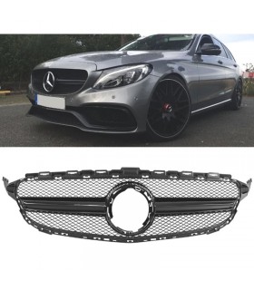 BY PARRILLA MERCEDES W205 FACELIFT 18-21 LOOK AMG NEGRO BRILLO C030021C1