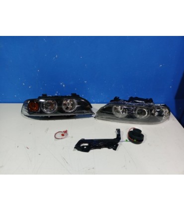 XC FAROS BMW SERIE 5 E39 95-00 OJOS ANGEL FONDO NEGRO R145769C2