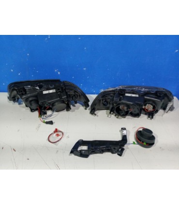 XC FAROS BMW SERIE 5 E39 95-00 OJOS ANGEL FONDO NEGRO R145769C2