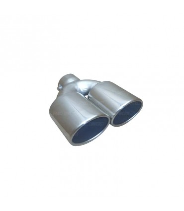 HG COLA ESCAPE DOBLE OVALADA ACERO INOX E000229C2
