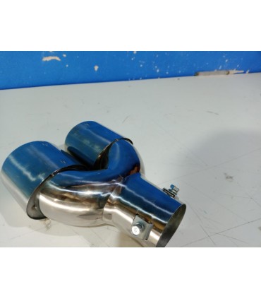 HG COLA ESCAPE DOBLE OVALADA ACERO INOX E000229C2