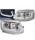 UF FAROS VOLKSWAGEN VW T5 10-15 CROMADOS TUBE LIGHT INTERMITENTE DINÁMICO R012894C1