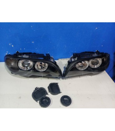 FAROS BMW SERIE 3 E46 2 PUERTAS 03-06 OJOS ANGEL FONDO NEGRO R145206C1
