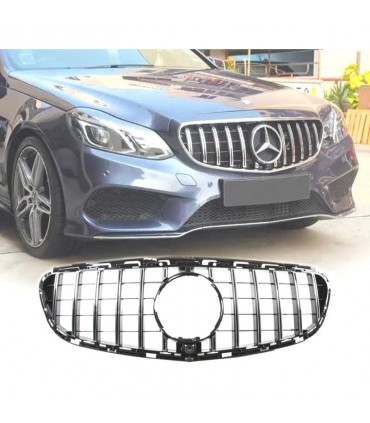FE PARRILLA MERCEDES CLASE E W212 13-16 LOOK PANAMERICANA GT NEGRO BRILLO CROMO C010566C1