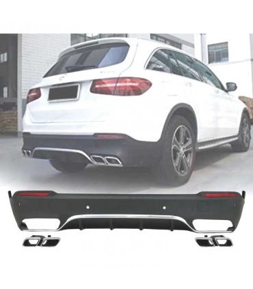 FU DIFUSOR MERCEDES CLASE GLC X253 15-18 LOOK AMG GLC63 + COLAS ESCAPE C012135C1