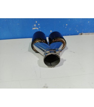 BY COLA IZQ ESCAPE UNIVERSAL 4 x 89MM ACERO INOX NEGRO AHUMADO E010307C2