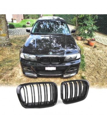 XC PARRILLA BMW E46 98-01 LOOK M PERFORMANCE NEGRO BRILLANTE R147757C2