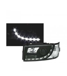 FAROS VOLKSWAGEN VW T4 TRANSPORTER 90-03 LUZ DIURNA LED FONDO NEGRO R145490C1