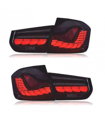 PILOTOS FULL LED BMW F30 13-18 LIGHT BAR OLED AHUMADOS R012481C1
