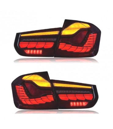 PILOTOS FULL LED BMW F30 13-18 LIGHT BAR OLED AHUMADOS R012481C1