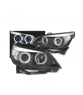 IH FAROS XENON BMW SERIE 5 E60 05-07 OJOS ANGEL CCFL FONDO NEGRO R145032C2