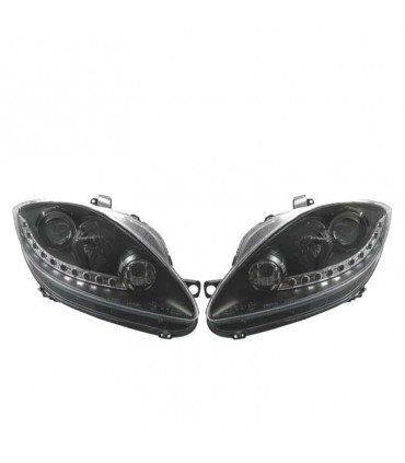 DC FARO DCH SEAT LEON ALTEA TOLEDO 04-09 LUZ DIURNA LED FONDO NEGRO R145482C2