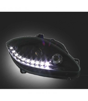 DC FARO DCH SEAT LEON ALTEA TOLEDO 04-09 LUZ DIURNA LED FONDO NEGRO R145482C2