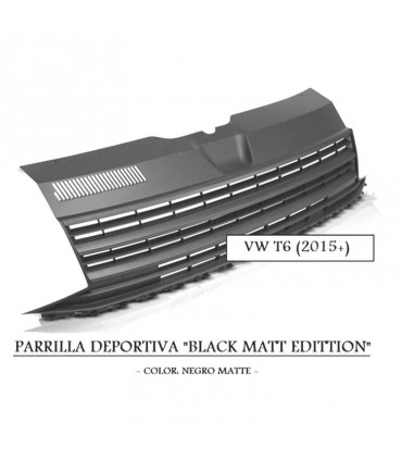CX PARRILLA VOLKSWAGEN VW T6 15-19 NEGRO MATE R010747C3