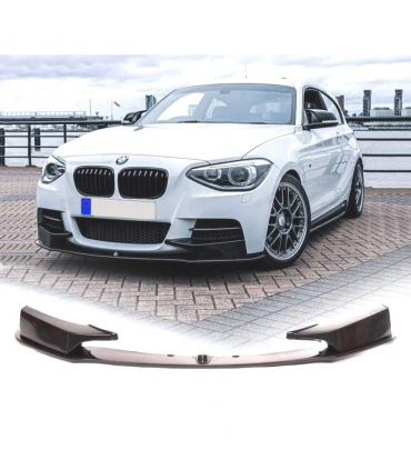 ED SPOILER LIP FRONTAL BMW F20 F21 11-15 LOOK M PERFORMANCE NEGRO BRILLO C010323C3