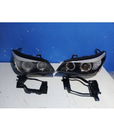 DC FAROS XENON BMW SERIE 5 E60 05-07 OJOS ANGEL CCFL FONDO NEGRO R145032C3