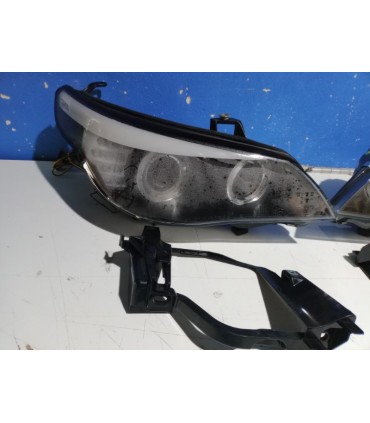 DC FAROS XENON BMW SERIE 5 E60 05-07 OJOS ANGEL CCFL FONDO NEGRO R145032C3