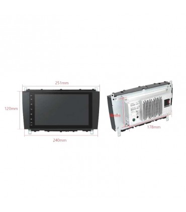 ED RADIO GPS ANDROID 12 MERCEDES W639 03-06 W203 00-04 W168 98-02 W209 W463 98-06 M010138L1