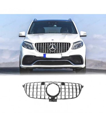 CX PARRILLA MERCEDES CLASE GLE W166 15-19 LOOK GT-R PANAMERICANA CROMO NEGRO C020074C3