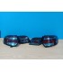 OL PILOTOS AUDI A3 8P 03-08 ROJO CROMO AHUMADOS R011406C1