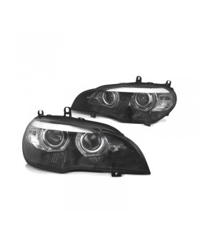 IH FAROS XENON BMW X5 E70 07-10 OJOS ANGEL 3D NEGRO R011363C1