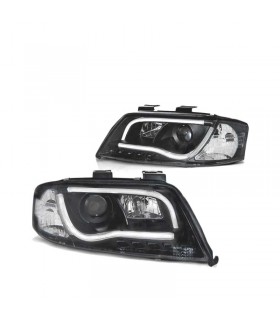 RI FAROS LED AUDI A6 01-04 LUZ DIURNA NEGRO R011288C1