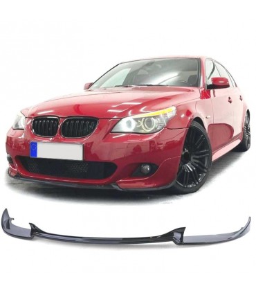 SPOILER LIP BMW E60 E61 07-09 LOOK M5 NEGRO BRILLO C010791C3