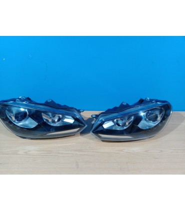 VE FAROS VOLKSWAGEN VW GOLF MK6 08-12 FONDO NEGRO DRL R012817C10