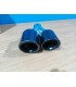 DW COLA ESCAPE SALIDA DOBLE UNIVERSAL 2x 89MM ACERO INOX NEGRO MATE E010106C1