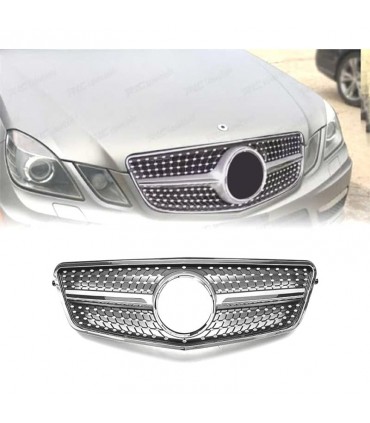 YB PARRILLA MERCEDES CLASE E W212 09-13 LOOK AMG DIAMANT CROMO NEGRO C011542C1