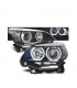 DW FAROS OJOS ANGEL BMW E60 E61 03-07 CCFL NEGROS R011319C1