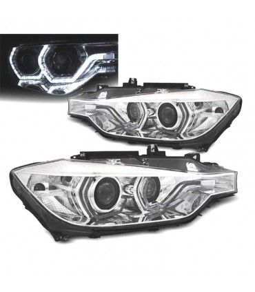CX FAROS BMW F30 F31 LCI 15-18 LUZ DIURNA LED DRL CROMADOS R022050C1