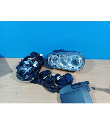 FAROS VOLKSWAGEN VW GOLF MK4 97-03 LOOK R32 OJOS ANGEL FONDO CROMO R145299C3