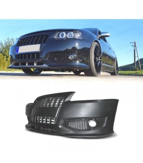 DW PARAGOLPES DELANTERO AUDI A3 8L 96-03 LOOK S LINE + PARRILLA NEGRA C002067C2