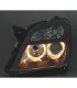 DW FAROS PARA OPEL VECTRA C 02-05, SIGNUM 03-05 OJOS ANGEL FONDO NEGRO R145560C1