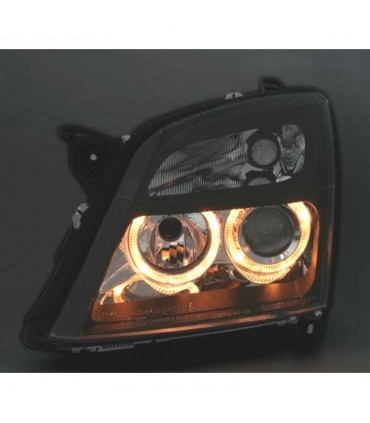 DW FAROS PARA OPEL VECTRA C 02-05, SIGNUM 03-05 OJOS ANGEL FONDO NEGRO R145560C1