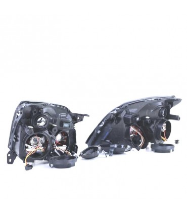 DW FAROS PARA OPEL VECTRA C 02-05, SIGNUM 03-05 OJOS ANGEL FONDO NEGRO R145560C1