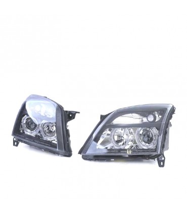 DW FAROS PARA OPEL VECTRA C 02-05, SIGNUM 03-05 OJOS ANGEL FONDO NEGRO R145560C1