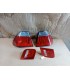 BY PILOTOS LED BMW SERIE 3 E46 01-05 ROJO CROMO LOOK M3 R147437C6