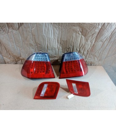 BY PILOTOS LED BMW SERIE 3 E46 01-05 ROJO CROMO LOOK M3 R147437C6