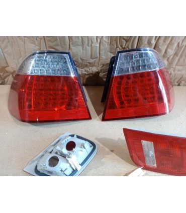 BY PILOTOS LED BMW SERIE 3 E46 01-05 ROJO CROMO LOOK M3 R147437C6