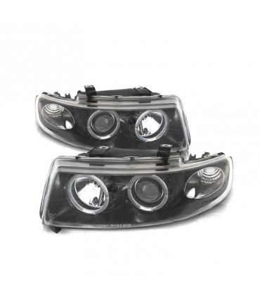 QJ FAROS SEAT LEON TOLEDO 1M OJOS ANGEL 99-05 FONDO NEGRO R145122C2