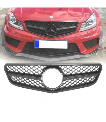 CX PARRILLA MERCEDES W204 11-14 NEGRO BRILLO LOOK AMG C63 R010328C3