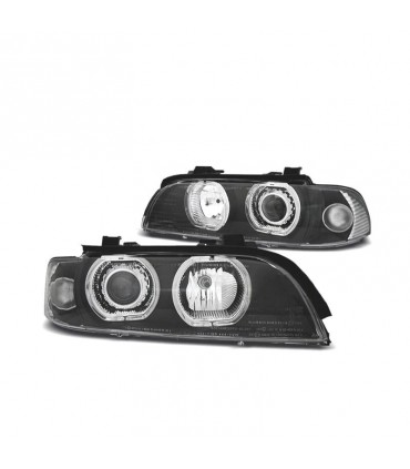TG FAROS BMW E39 95-03 OJOS ANGEL LED CCFL FONDO NEGRO R146603C4