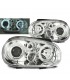 AZ FAROS PARA VOLKSWAGEN VW GOLF 4 97-03 OJOS ANGEL CROMO R012802C2