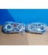 AZ FAROS PARA VOLKSWAGEN VW GOLF 4 97-03 OJOS ANGEL CROMO R012802C2