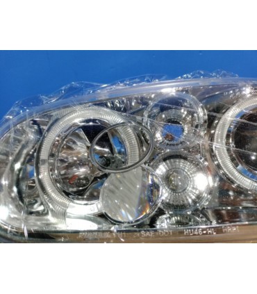 AZ FAROS PARA VOLKSWAGEN VW GOLF 4 97-03 OJOS ANGEL CROMO R012802C2