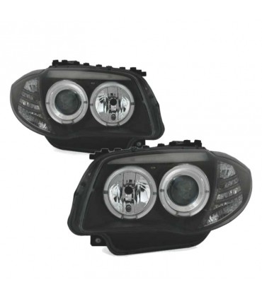 FAROS BMW E81 E87 E82 E88 OJOS ANGEL FONDO NEGRO R145166C4
