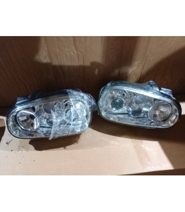 AZ FAROS PARA VOLKSWAGEN VW GOLF MK4 97-03 LOOK R32 FONDO CROMO R145297C4